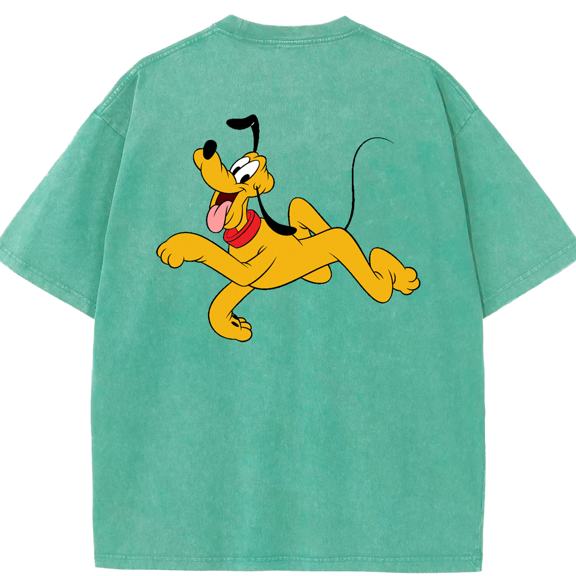 （画像用） ミッキーマウス Mickey Mouse 綿100% ヴィンテージ風 半袖Tシャツ（背面プリント）